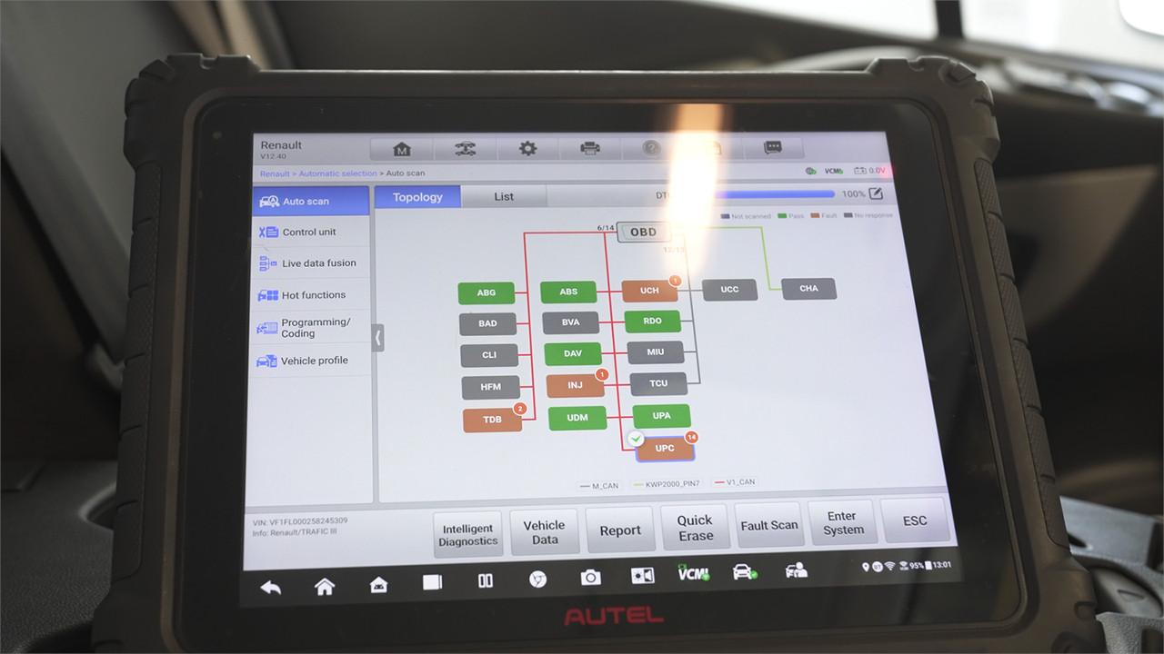 Vehicle mapping software