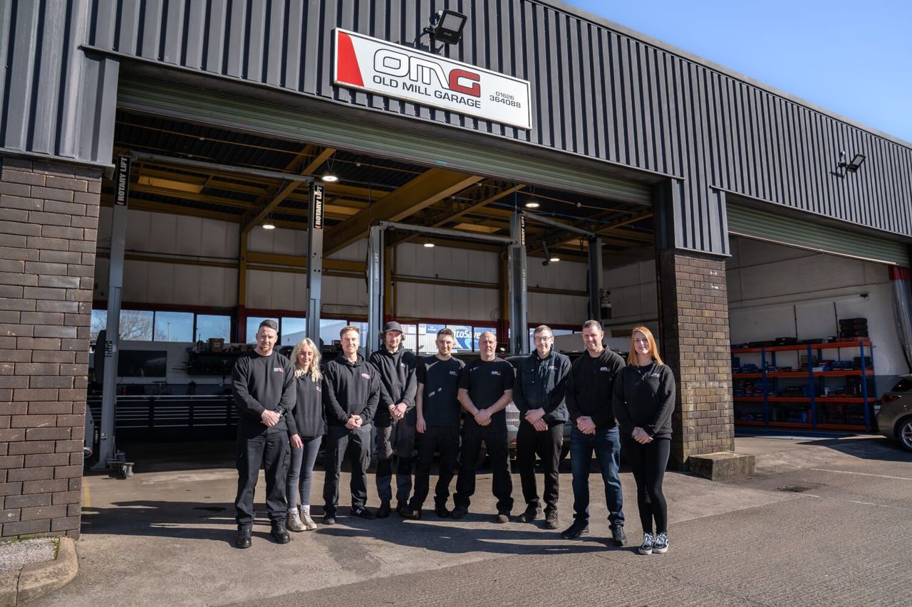 old mill garage team photo