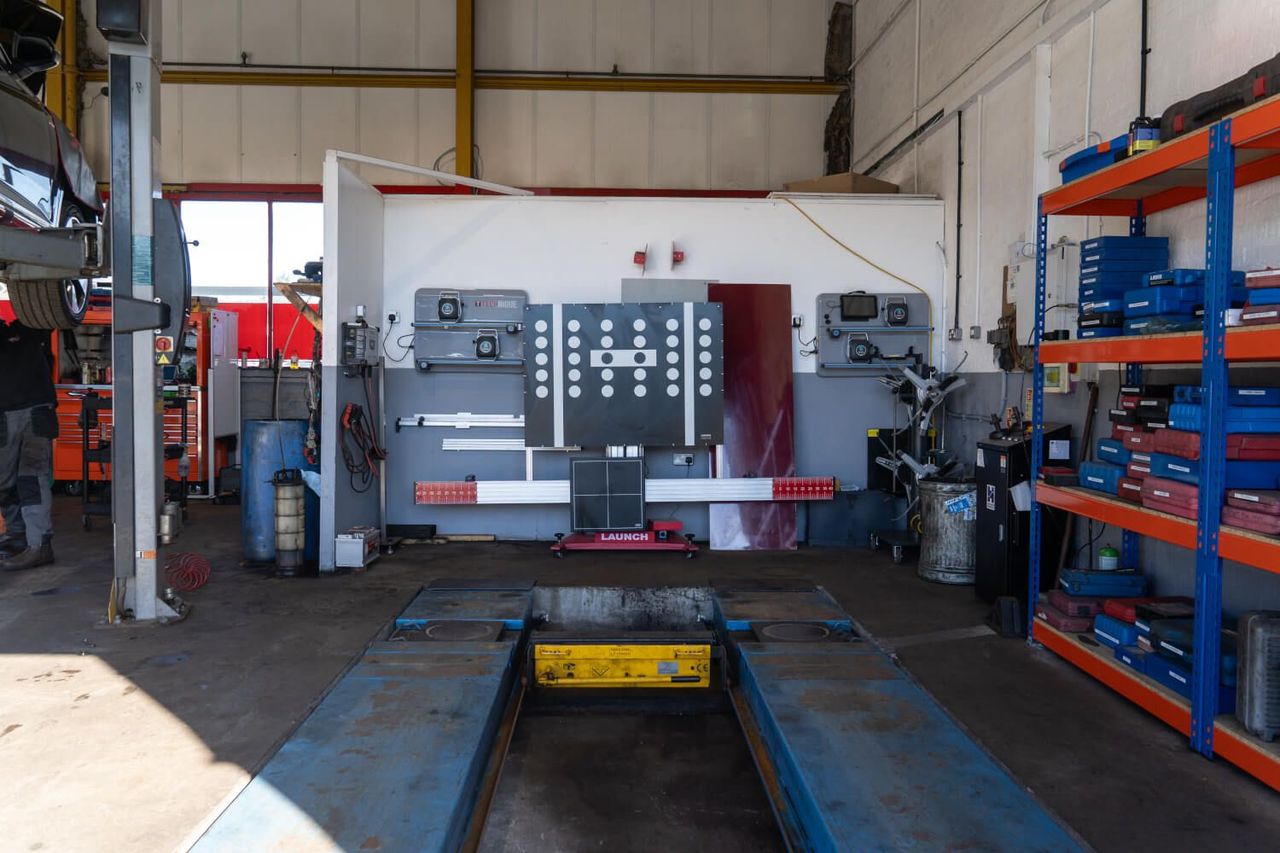 ADAS service space in garage