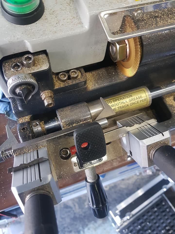 key being cut